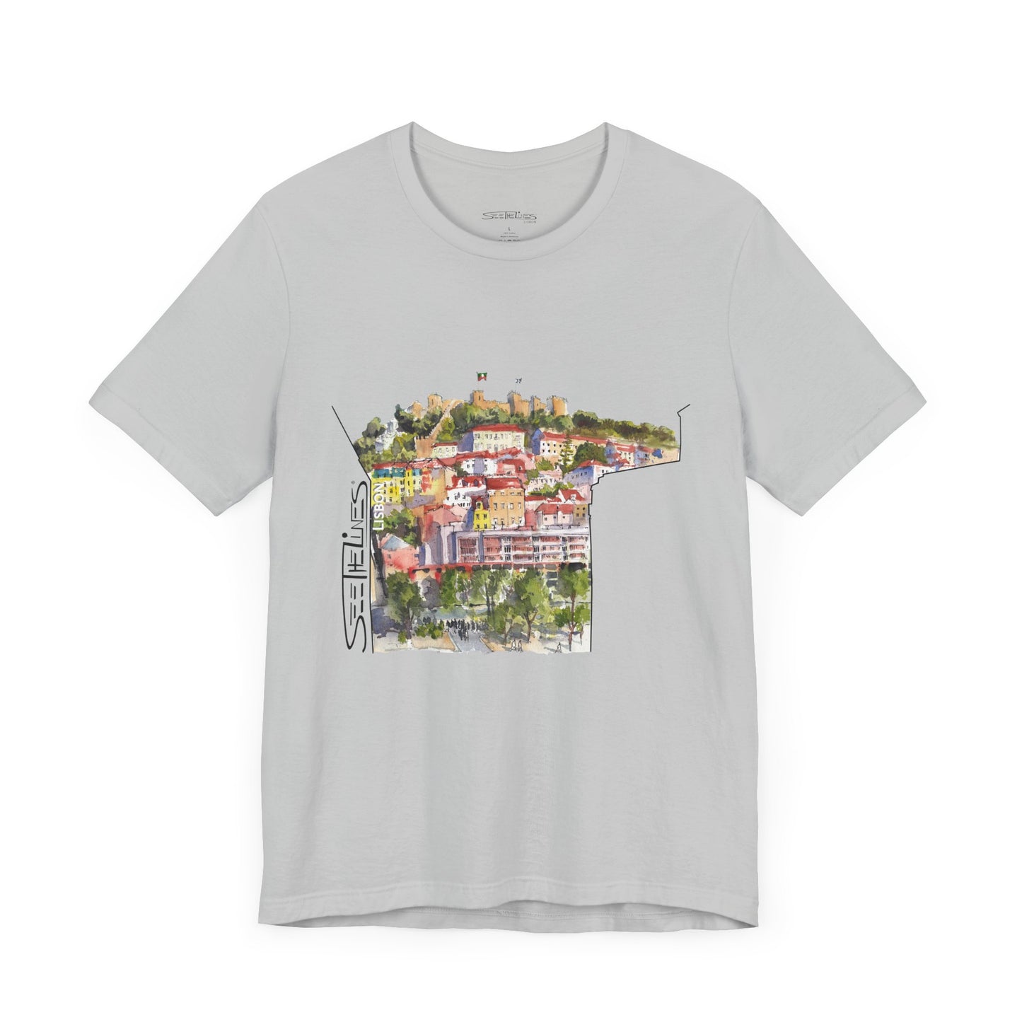 Lisbon Castle seen from Martim Moniz Tee