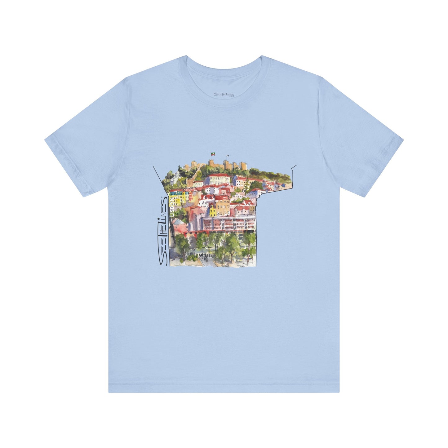 Lisbon Castle seen from Martim Moniz Tee