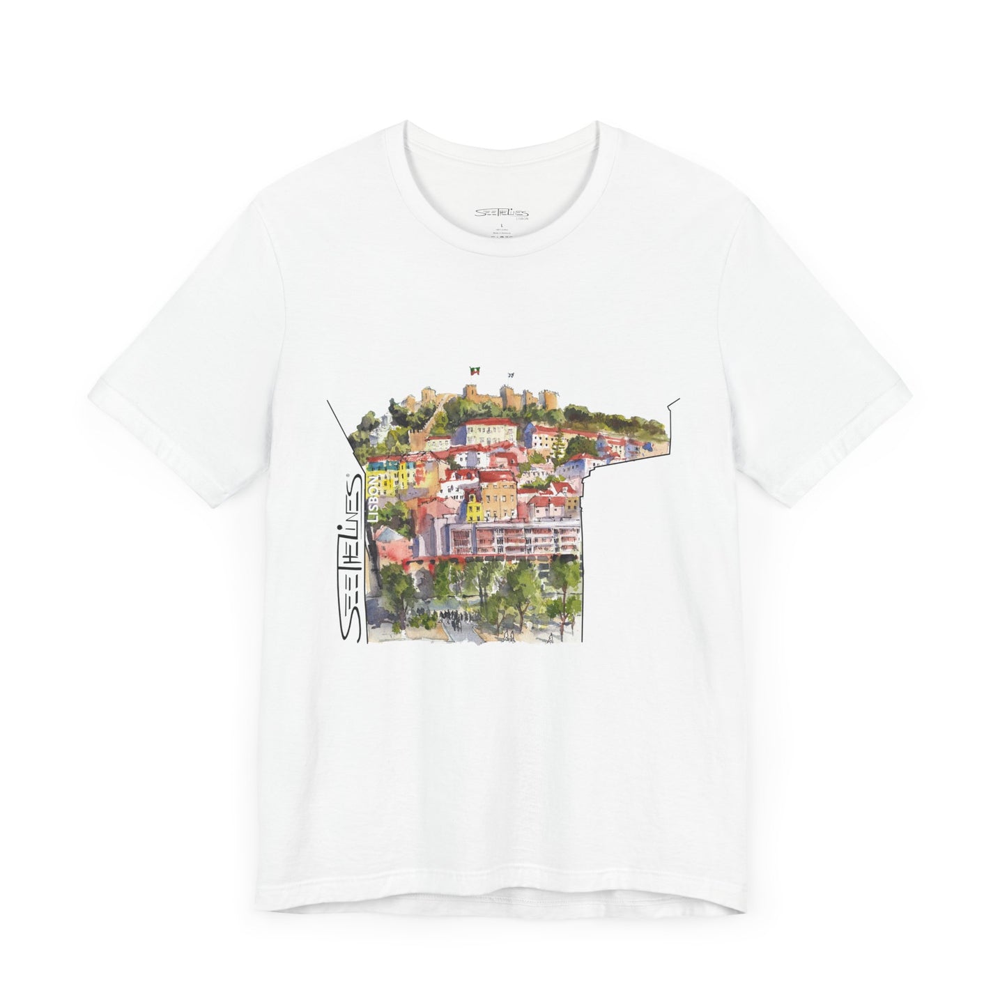 Lisbon Castle seen from Martim Moniz Tee