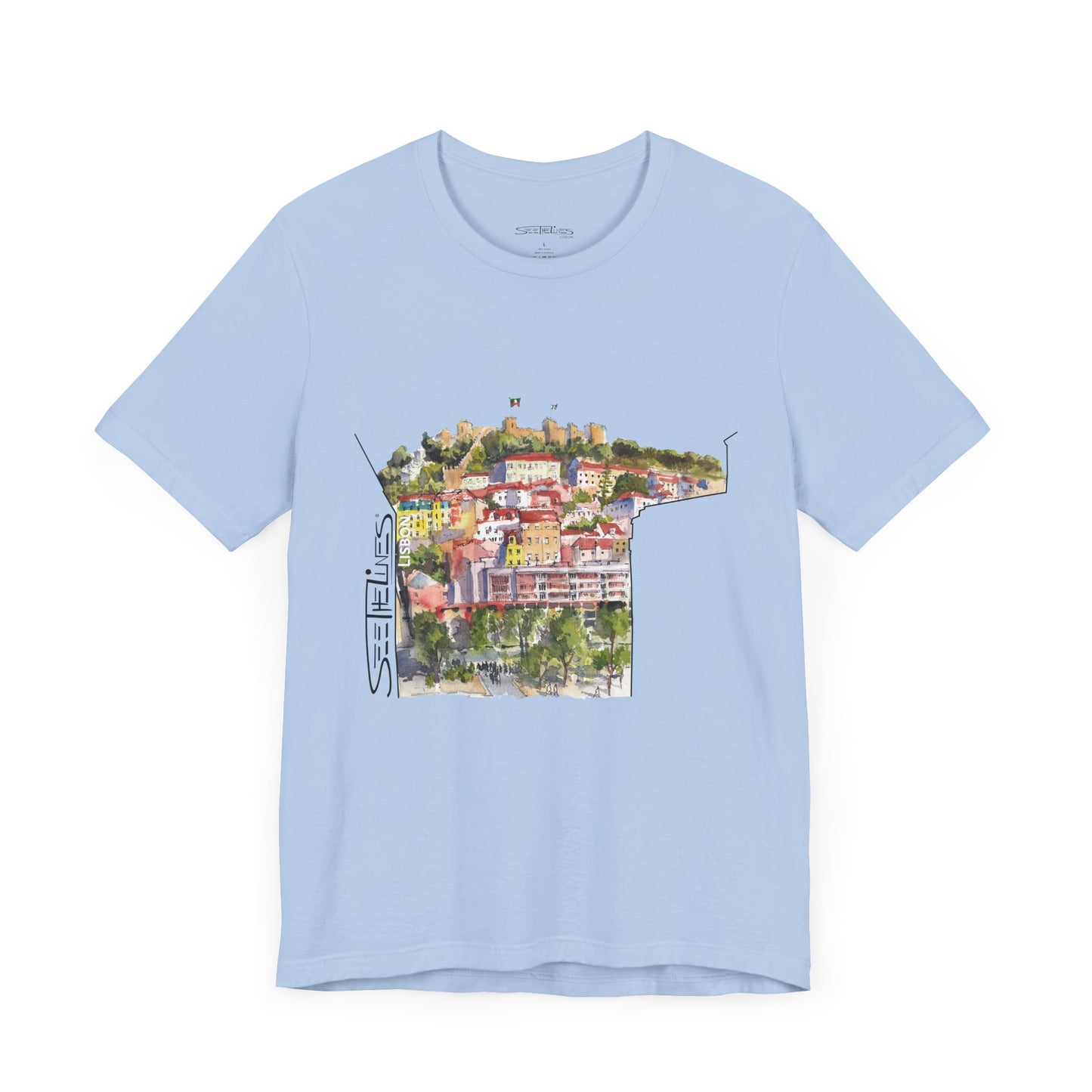 Lisbon Castle seen from Martim Moniz Tee
