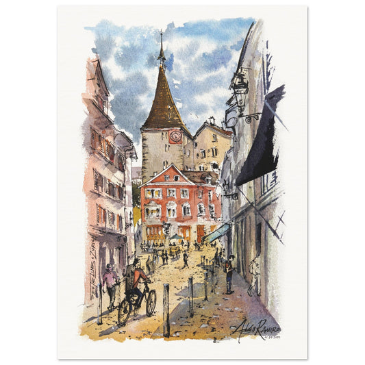 Zurich - Niederdorf - Fine Art Print (SWITZERLAND)