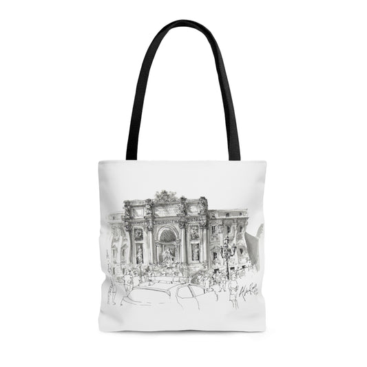 Rome, Trevi Fountain Tote Bag (ITALY)