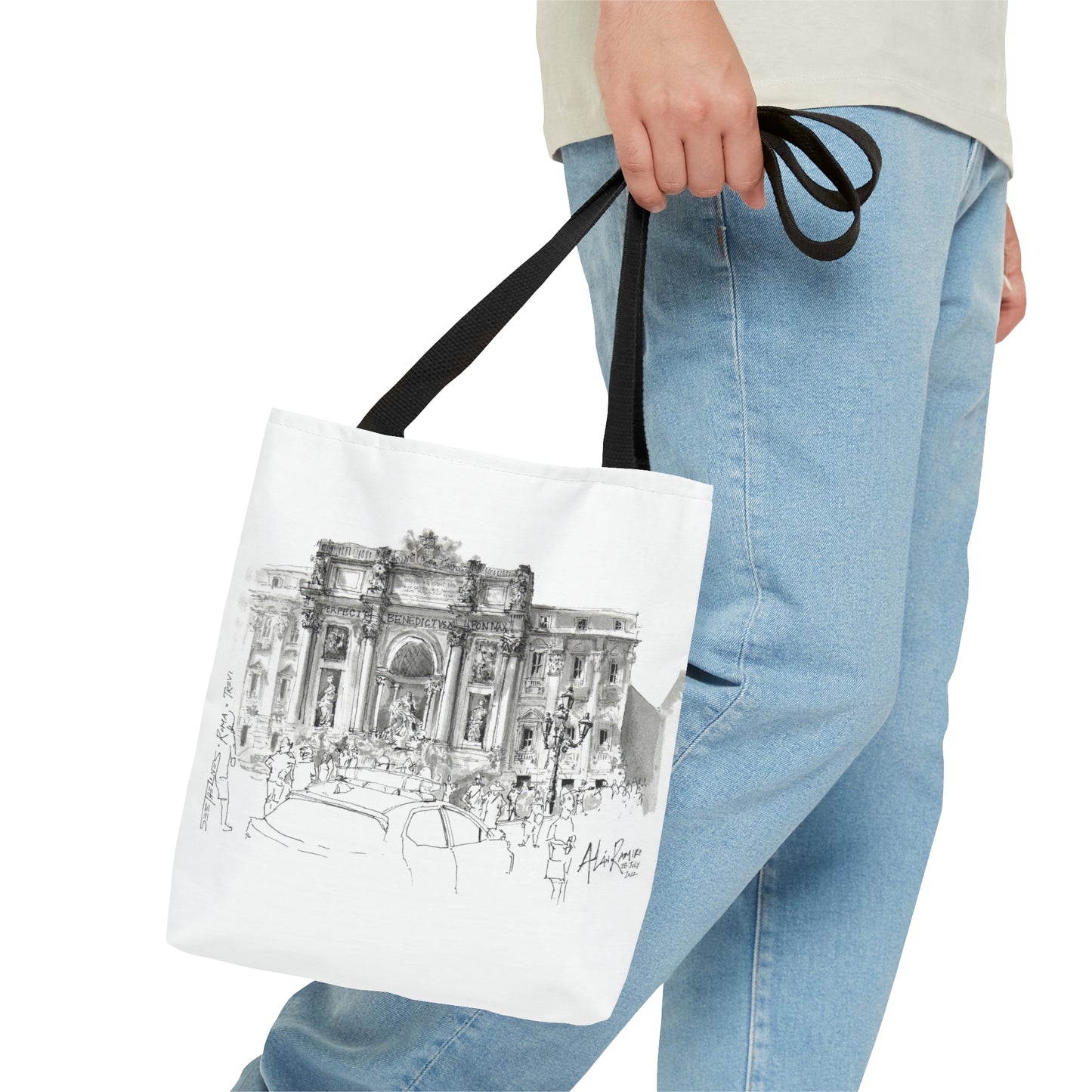 Rome, Trevi Fountain Tote Bag (ITALY)