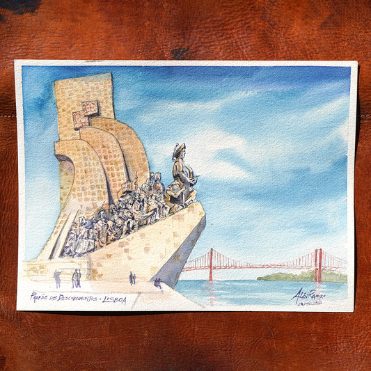 Padrão dos Descobrimentos - Original Watercolor