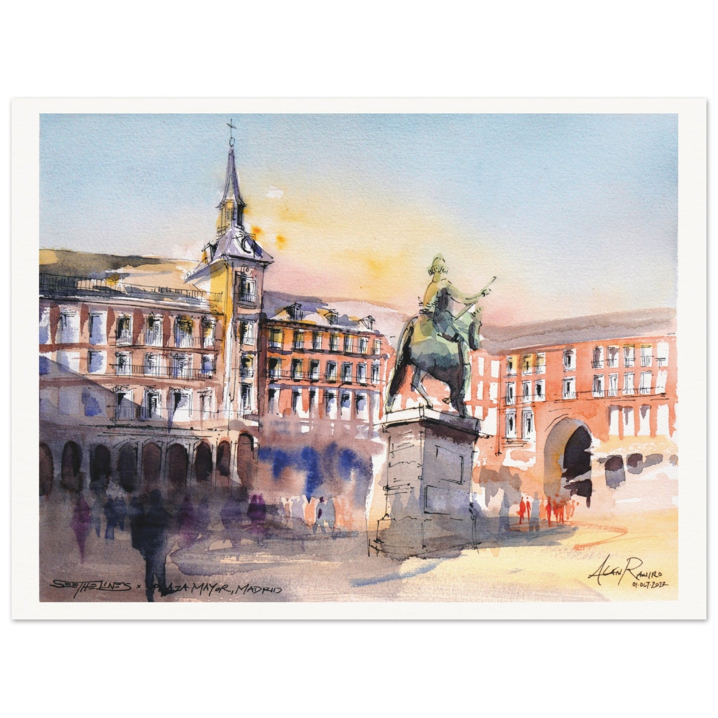 Madrid - Plaza Mayor - Fine Art Print (Spain)