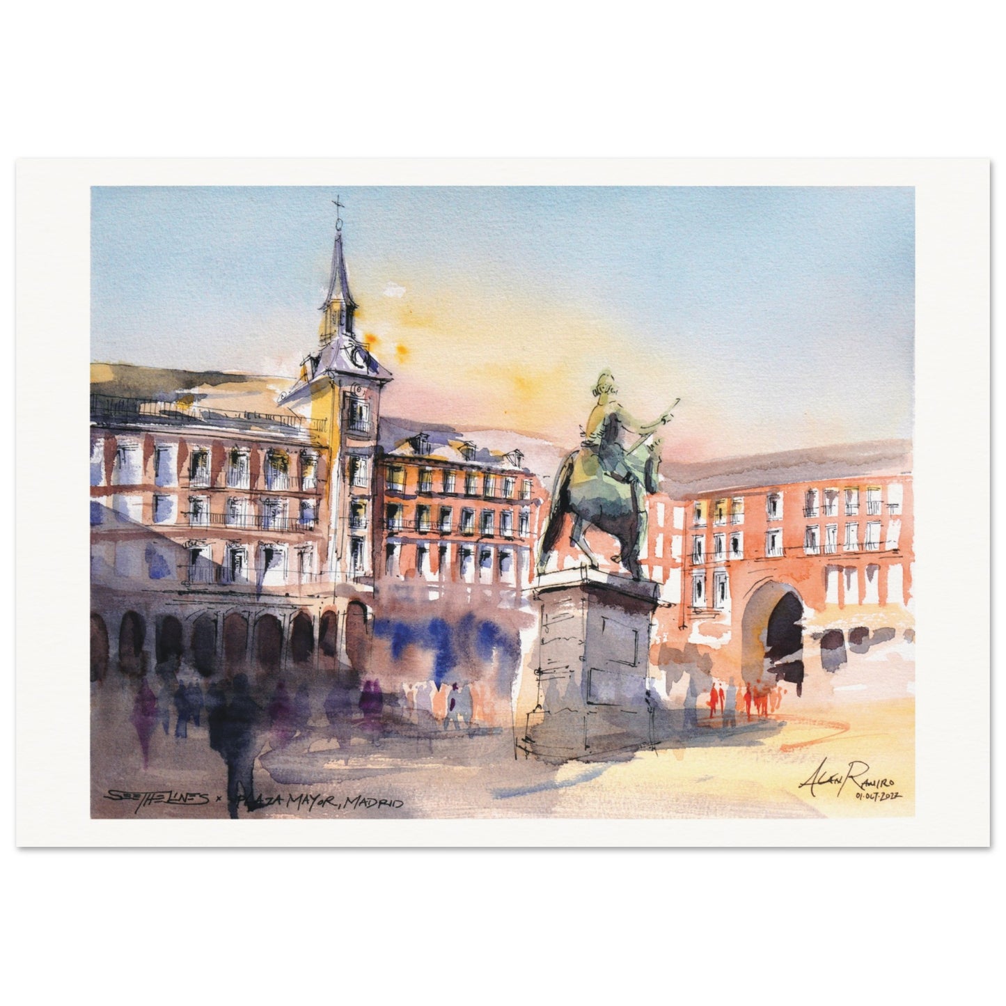 Madrid - Plaza Mayor - Fine Art Print (Spain)