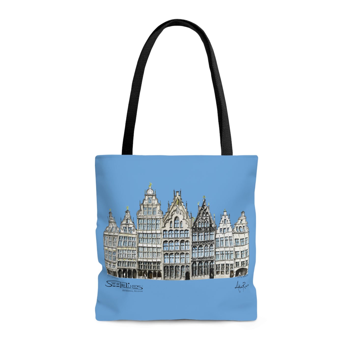 Antwerpen Light Blue Tote Bag (BELGIUM)