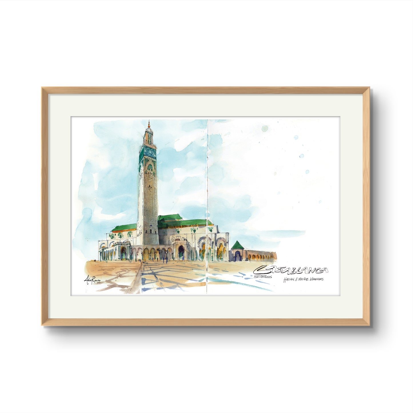 Mosque Hassan II Casablanca Morocco High Quality Print