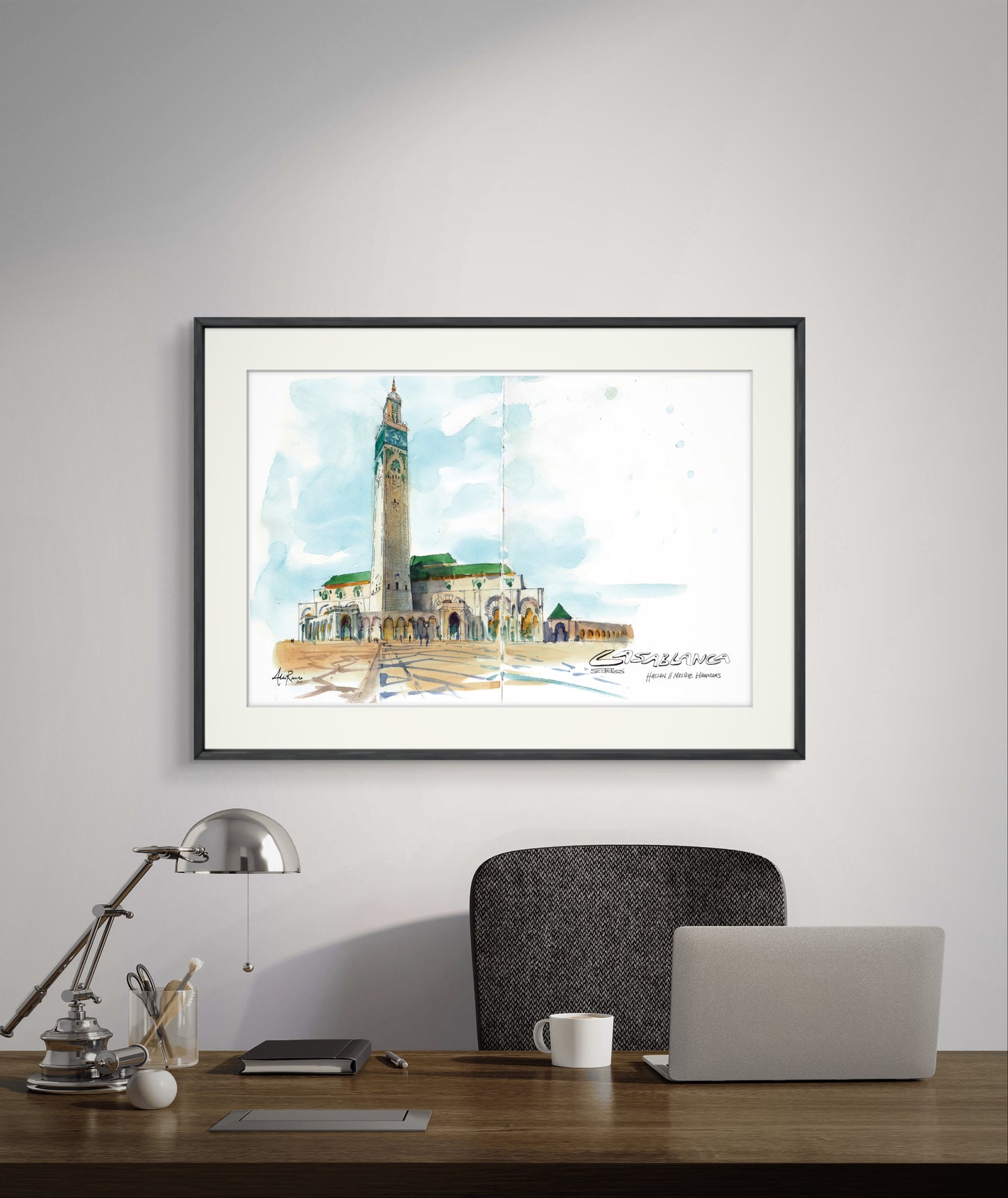 Mosque Hassan II Casablanca Morocco High Quality Print