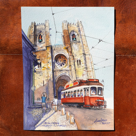 Lisbon Cathedral: Original Drawing (Portugal)