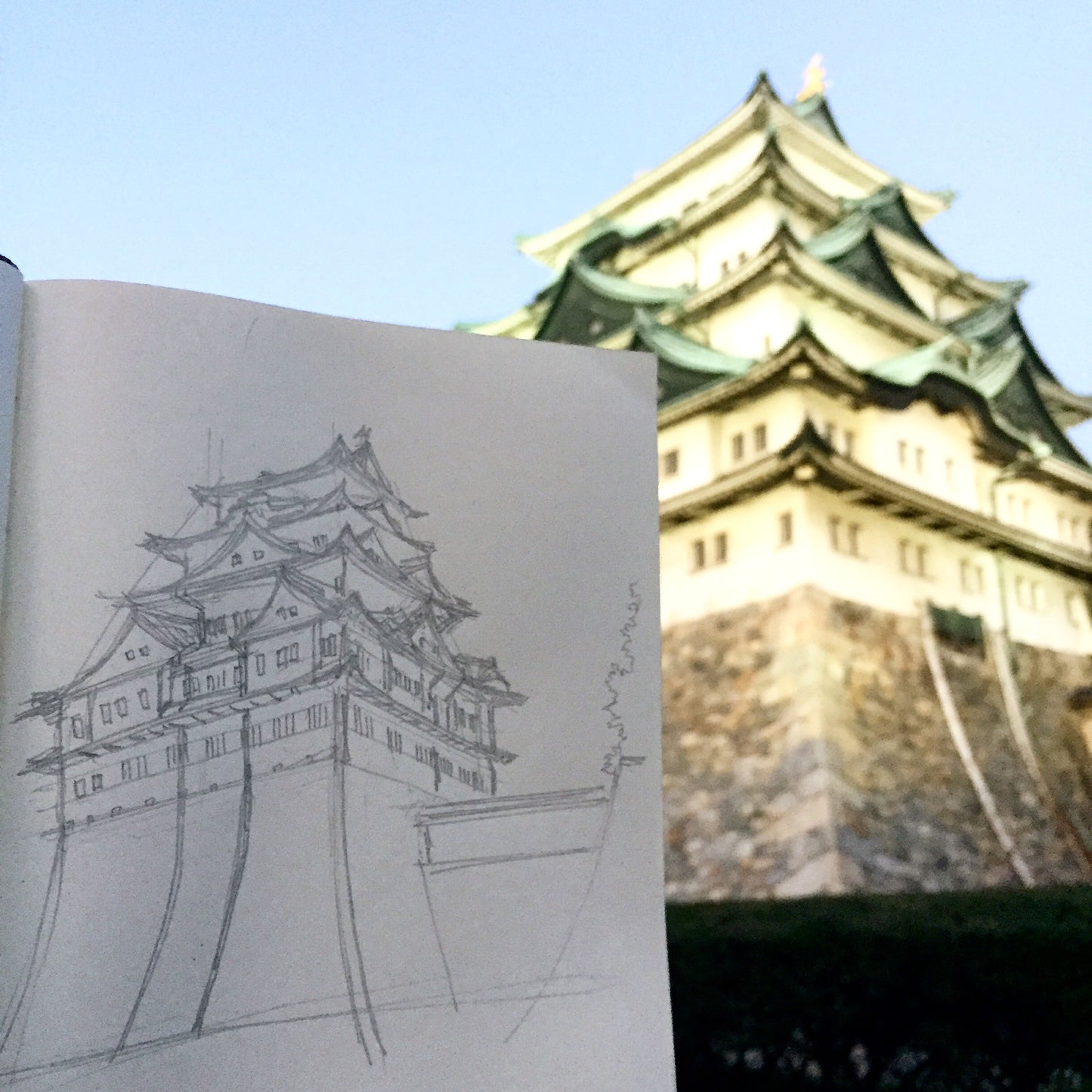 Nagoya Castle Blue Tote Bag (JAPAN)