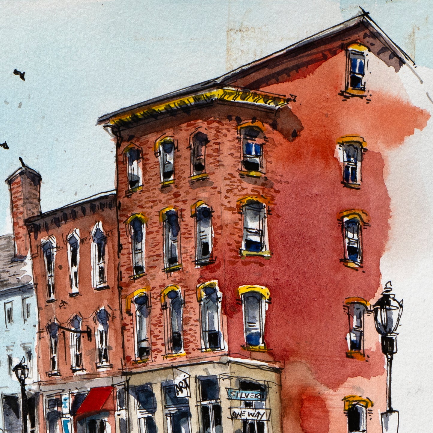 Original - Portland Maine Ink & Watercolor