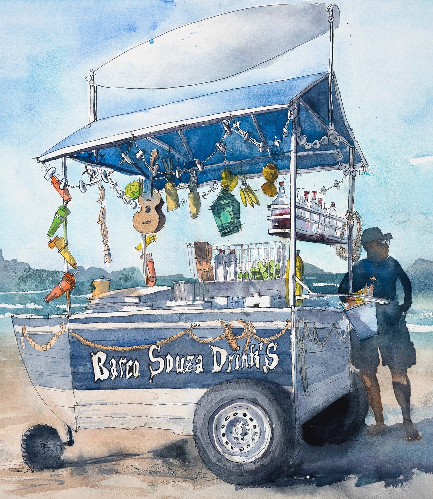 Caipirinha Cart, Florianópolis, Brazil