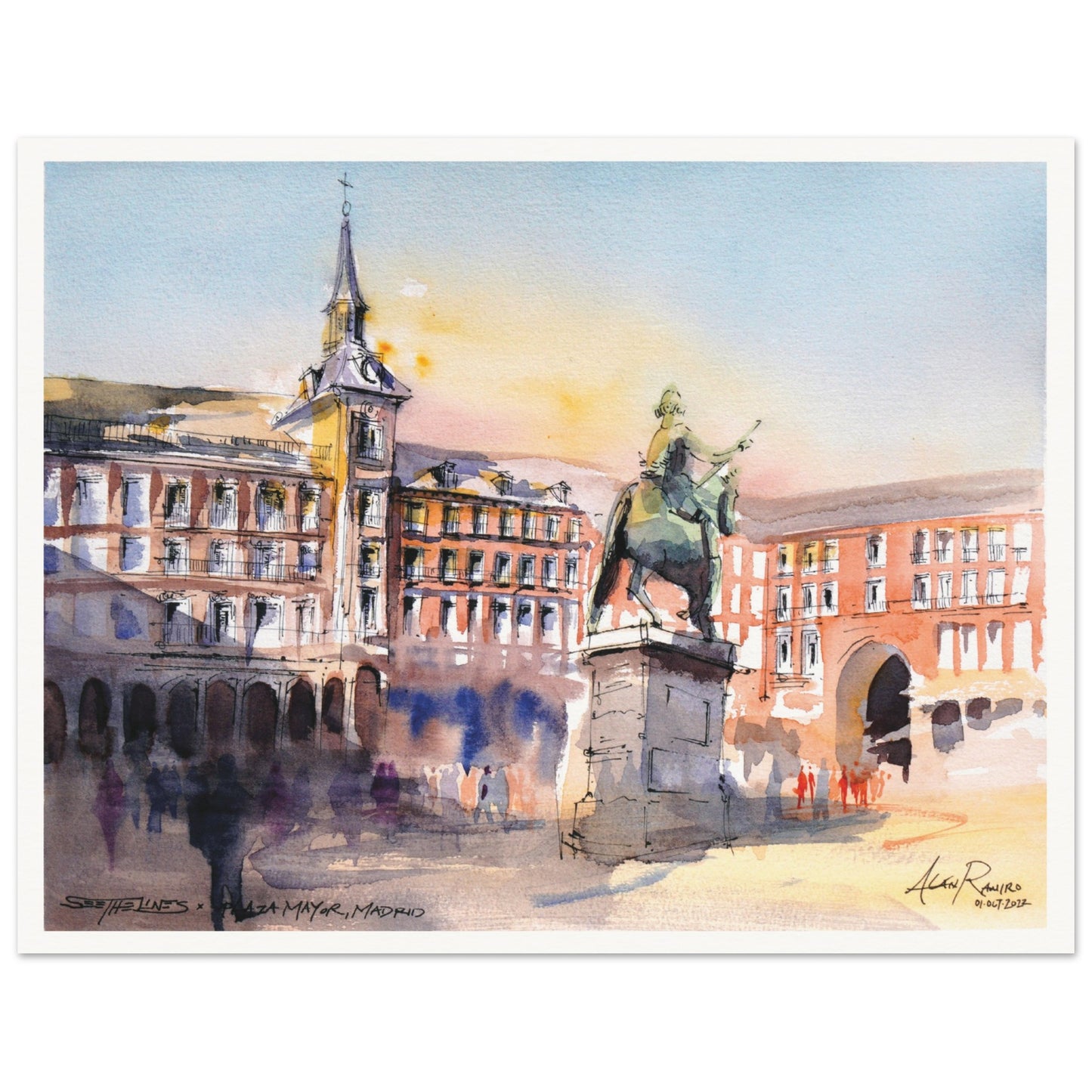 Madrid - Plaza Mayor - Fine Art Print (Spain)