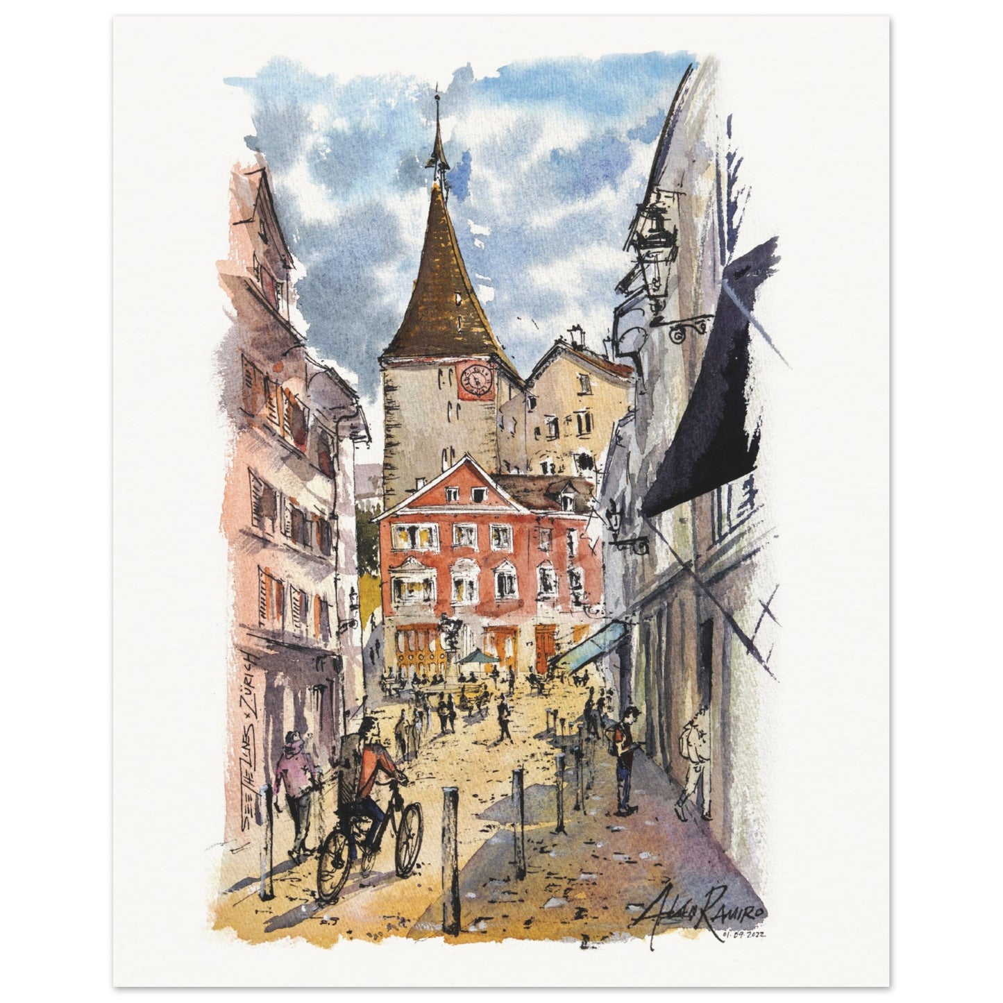 Zurich - Niederdorf - Fine Art Print (SWITZERLAND)