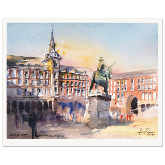 Madrid - Plaza Mayor - Fine Art Print (Spain)